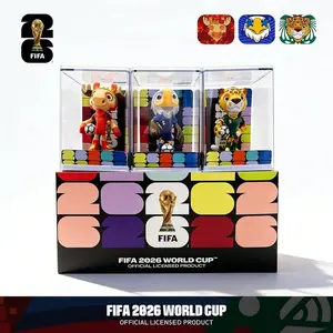 FIFA 2026 USA-Canada-Mexico World Cup Mascot Collectible Figure Set - Desktop Decoration for Soccer Fans