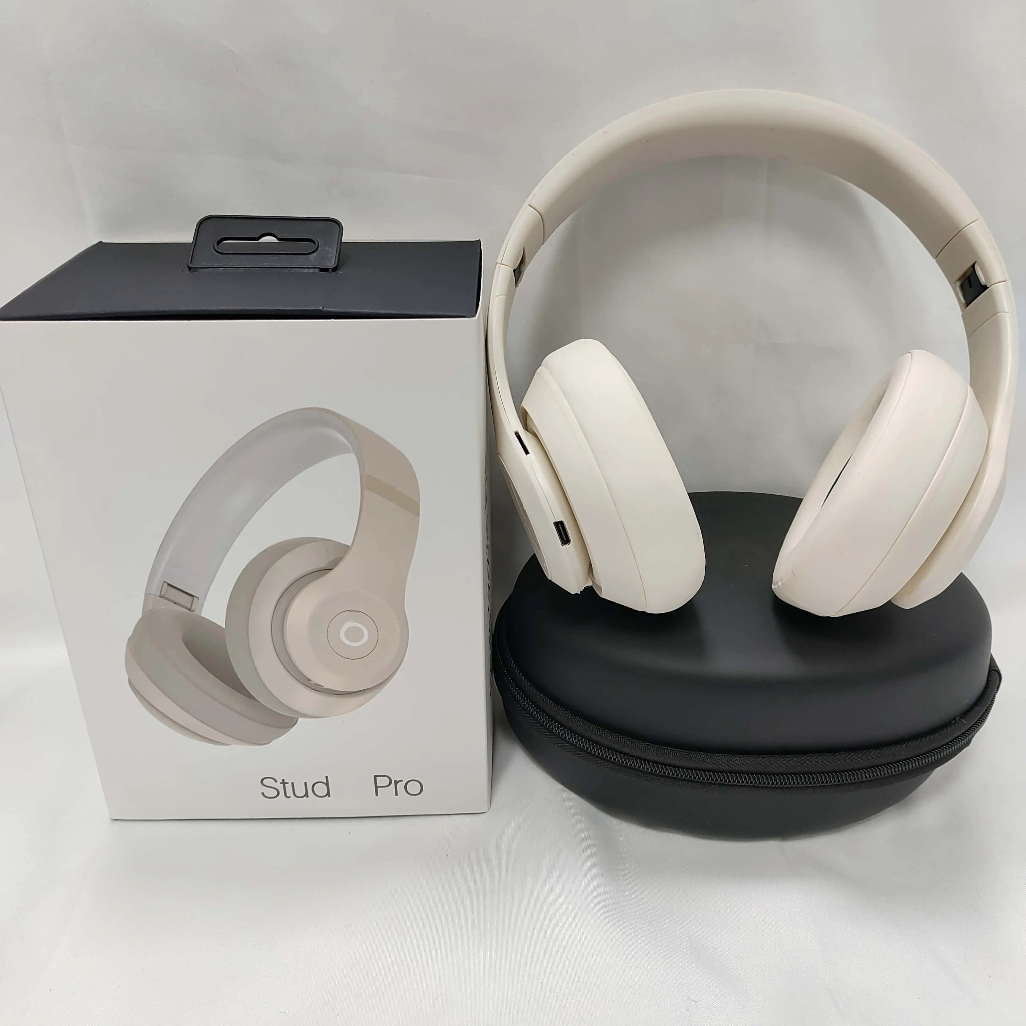 Studio Pro Premium Wireless Over-Ear Headphones - 40-Hour Battery Life, deliver premium sound with lossless audio via USB-C.  Clear voice calls thanks to noise-filtering microphones for crisp communication.