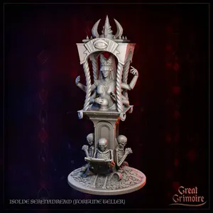 35mm Fortune Teller Gypsy Tabletop D&D Fantasy Resin Printed