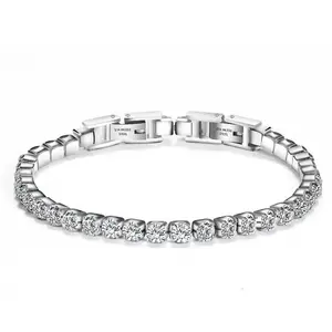 STAINLESS STEEL TENNIS BRACELET bracelets for women couple bracelets Rhinestone Decorated Bangle Trendy Jewelry bracelet
