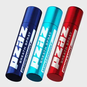 Pzaz Breath spray - Mixed variety 3 pack - Instant Refreshment - Caffeine Microdose - Eliminate Bad Breath - Peppermint, Wintermint, Cinnamint Flavors