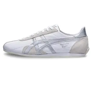 Onitsuka Tiger Runspark Patchwork Anti-Slip Lightweight Low-Top Running Shoes for Men and Women in Silver White Trending Shoes, House White Official Shoes to Get / Maison Mihara Verifiable, with credentials and supporting global authentication