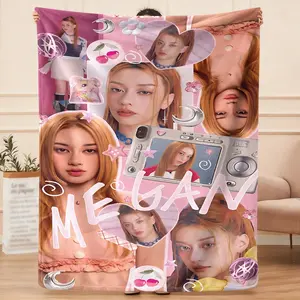 Megan Skiendiel inspired blanket, flannel blanket, decorative blanket, sofa shawl blanket, office, bed, camping, travel, multi-function blanket, four-season bed blanket, boyfriend and girlfriend gifts, birthday, Christmas gifts