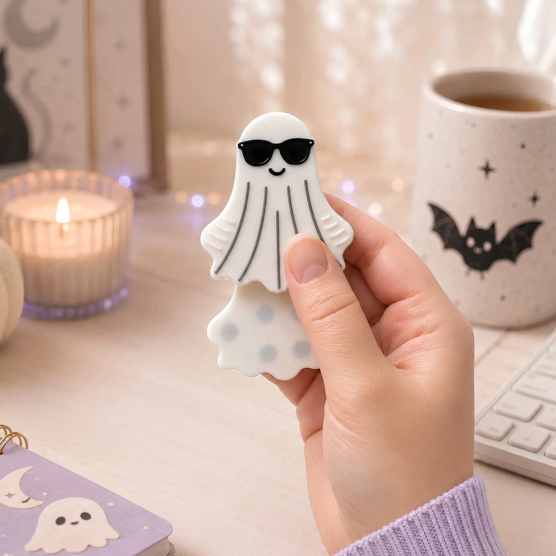 Boo Bliss Ghost Magnetic Fidget | Spooky Halloween Desk Gift