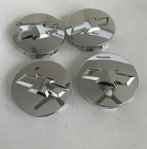4 Gloss Chrome Wheel Center Caps 83 mm For Chevy Silverado Suburban Tahoe