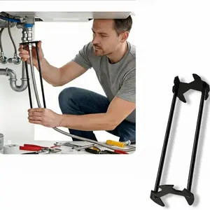2 Pcs Multifunctional Sink Wrench, 2026 New Sink Wrench Faucet Tool Plumbing Tool, Under BasinSink FaucetWrench Tight Spaces for Kitchen and Bathroom