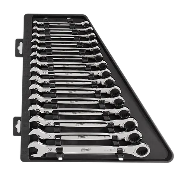 Milwaukee 48-22-9516 15pc Ratcheting Combination Wrench Set - Metric Hand Tools