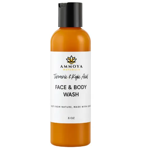 Turmeric and Kojic Body Wash | For Refreshed, Rejuvenated, and Radiant Skin Cleansing Exfoliant