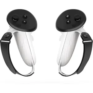 L-HPS005  Controller Grips Compatible with Meta/Oculus Quest 3S/Quest 3, Silicone Accessories Non-Slip Handle Cover, Adjustable Soft Hand Strap Fits Small and Medium Hands (Not Fit Official Charging Dock Battery)