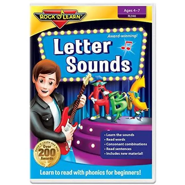 USED Book - Letter Sounds DVD by Rock 'N Learn (DVD) - english