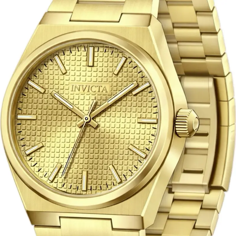 Invicta Celestial Men’s Quartz Wrist Watch - 40mm Round Case - Elegant Gold Metal, Stainless Steel Strap - 69410