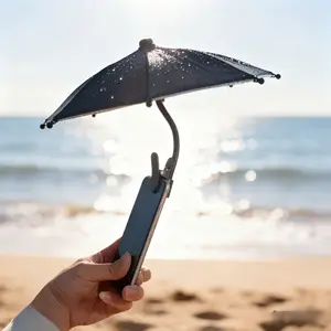 Bendable Phone Sunshade - Mini Iron Sunshade for Outdoor Activities Shields from Sunlight Rain Prevents Glare Easy to Use No Electricity Needed