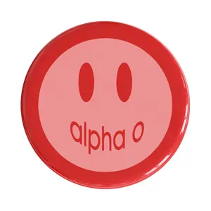 Alpha Omicron Pi Smile Sorority Button