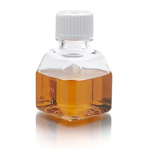 Scientific RealSeal Bottle, Square Media, PETG with HDPE Closure, 30mL, STERILE with Tamper Evident Shrink Band, 24/Shrink Wrapped Tray, 96/Case, 7610030