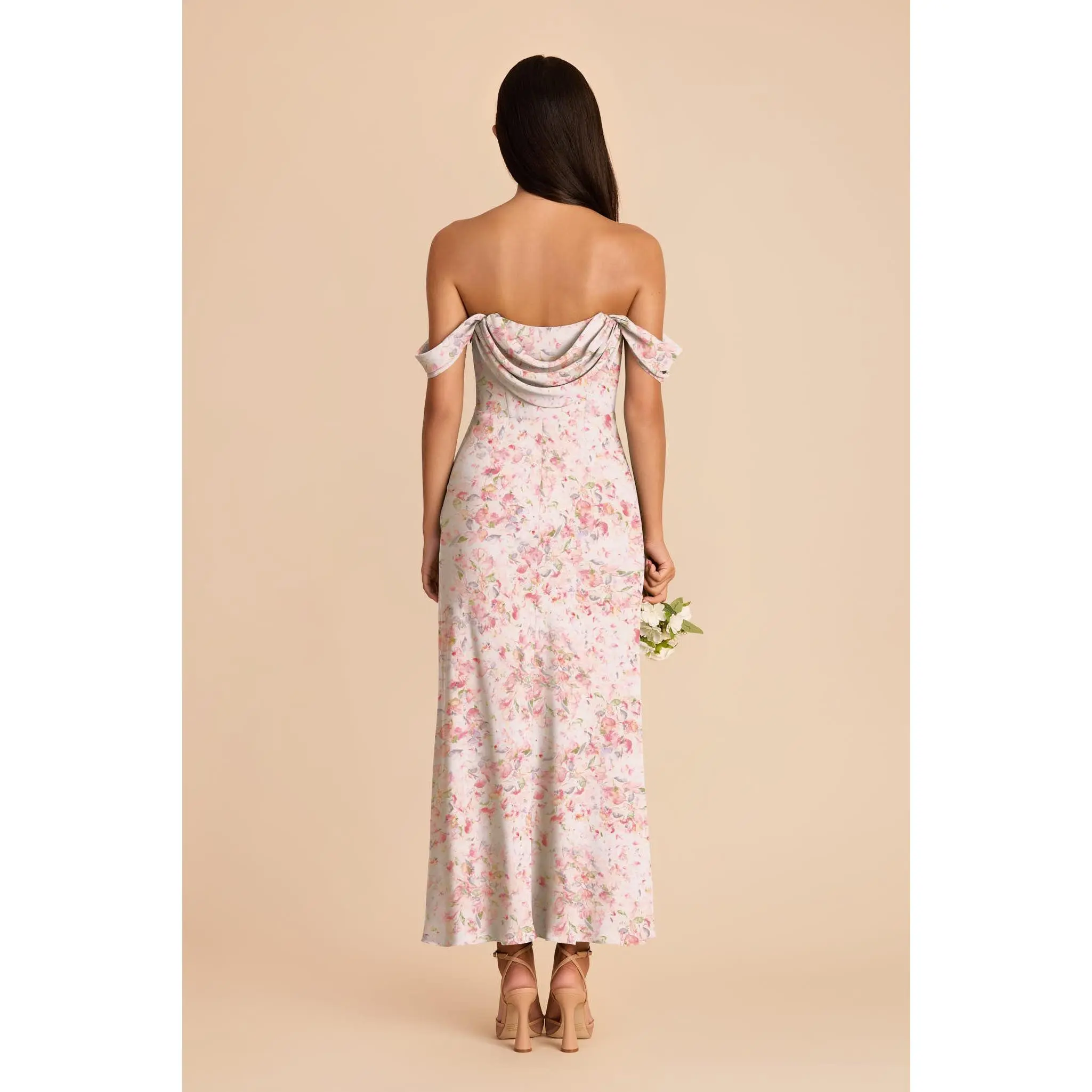 falling petals floral midi dress Pastel Petals Floral Midi Dress – Whiskey Creek Boutique main image 0