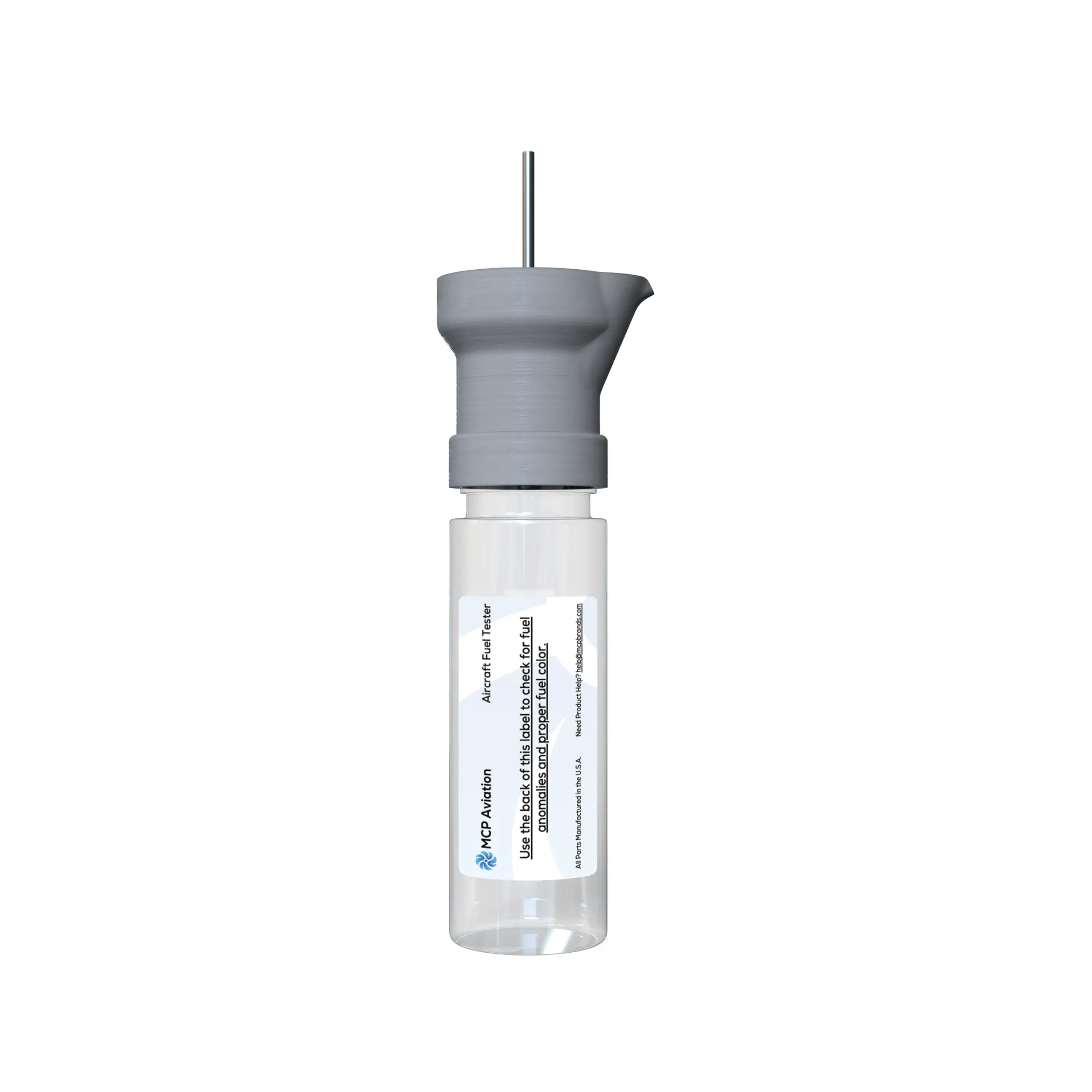 MCP Aviation Aircraft/Aviation Fuel Tester - 4oz Compact Aviation Fuel Testing Jar for General Aviation Aircraft (2nd Generation)