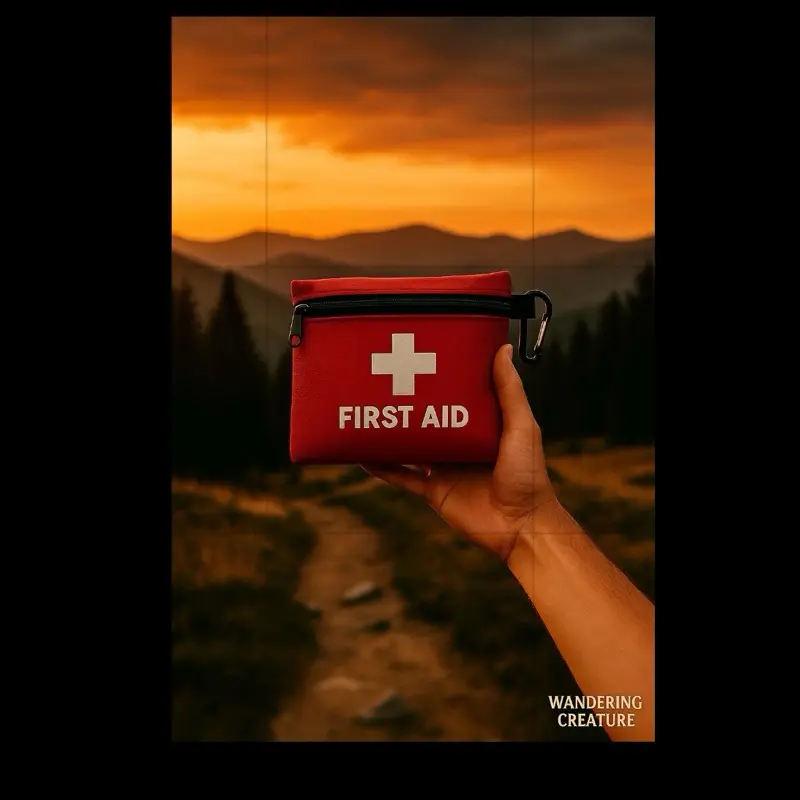 Wandering Creature Compact Hiking First Aid Kit – Bandages & Trail Care