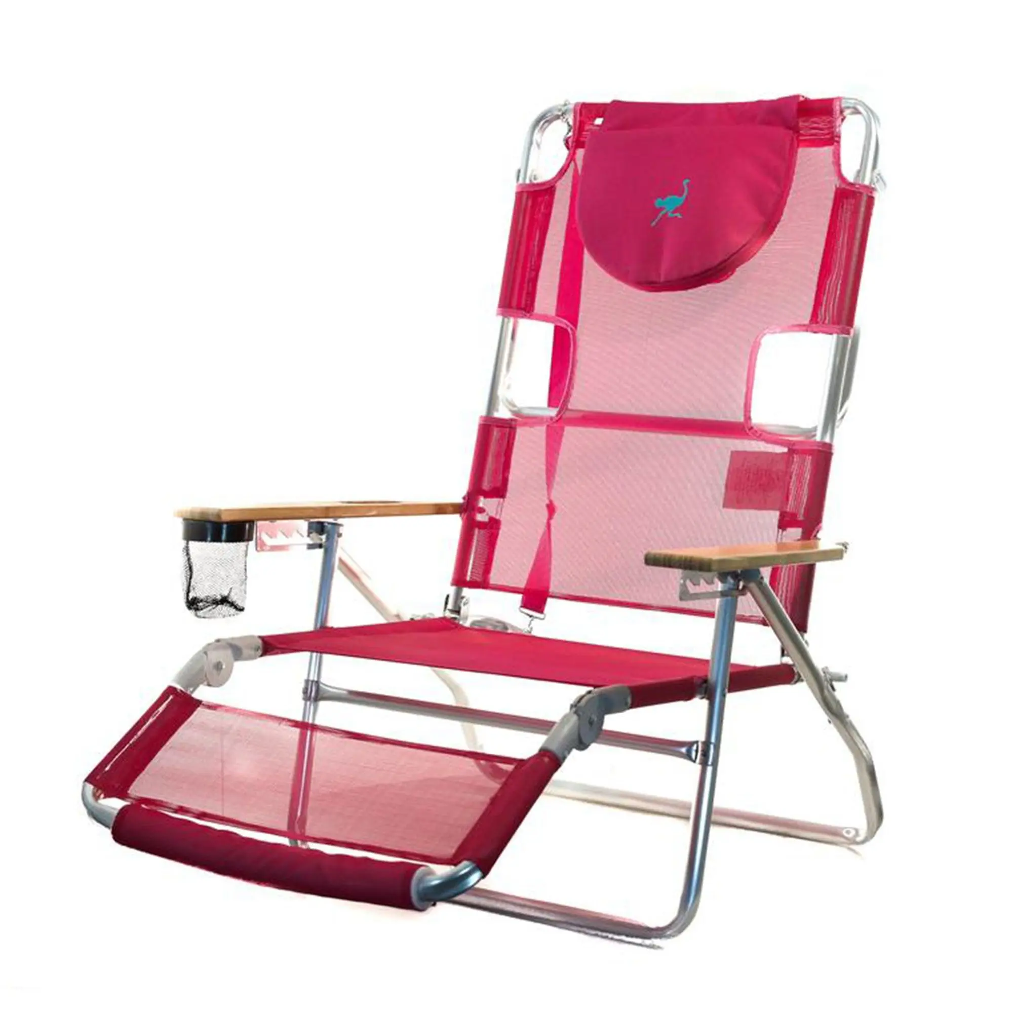 Ostrich Altitude 3-N-116-Inch Tall Outdoor Lounge Reclining Beach Chair
