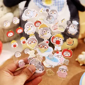 3 Sheets/bag Sticker Pack, Comic Style Animal Pattern Stickers, Handmade Stationery Water Bottle Multi-Scene Decorative Stickers