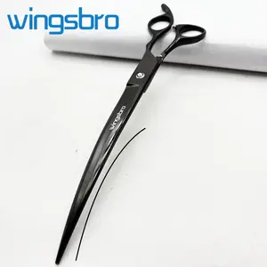 Wingsbro Pet Grooming Scissors, Dog Curved Shears for Large Pets, Professional Animal Hair Trimming Tool, Durable and Easy to Use, Grooming Tools