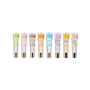 Kiss Cosmetics Vita-Lip Gloss Oil Set - 8 Pack with Clear Gloss, Hydrating, Moisturizing, and Glossy Finish - Hydrate