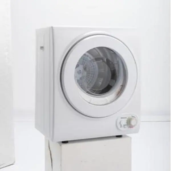【Summervibes】Ubesgoo GYJ28-88H1 2.5kg 1.6cuft Dryer 110.00V 850.00W With Lower Right Mechanical Knob Plastic Transparent ABS Door White Household Drum Type Arc