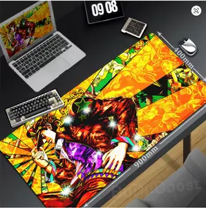[Sale off up to 65%][Free Ship] Xxl Large Lock Edge Mousepad Gamer 40x90cm Anime Jojo Bizarre Adventure Keyboard Desk Mats Gaming Accessories Non-slip Mouse Pad (9)