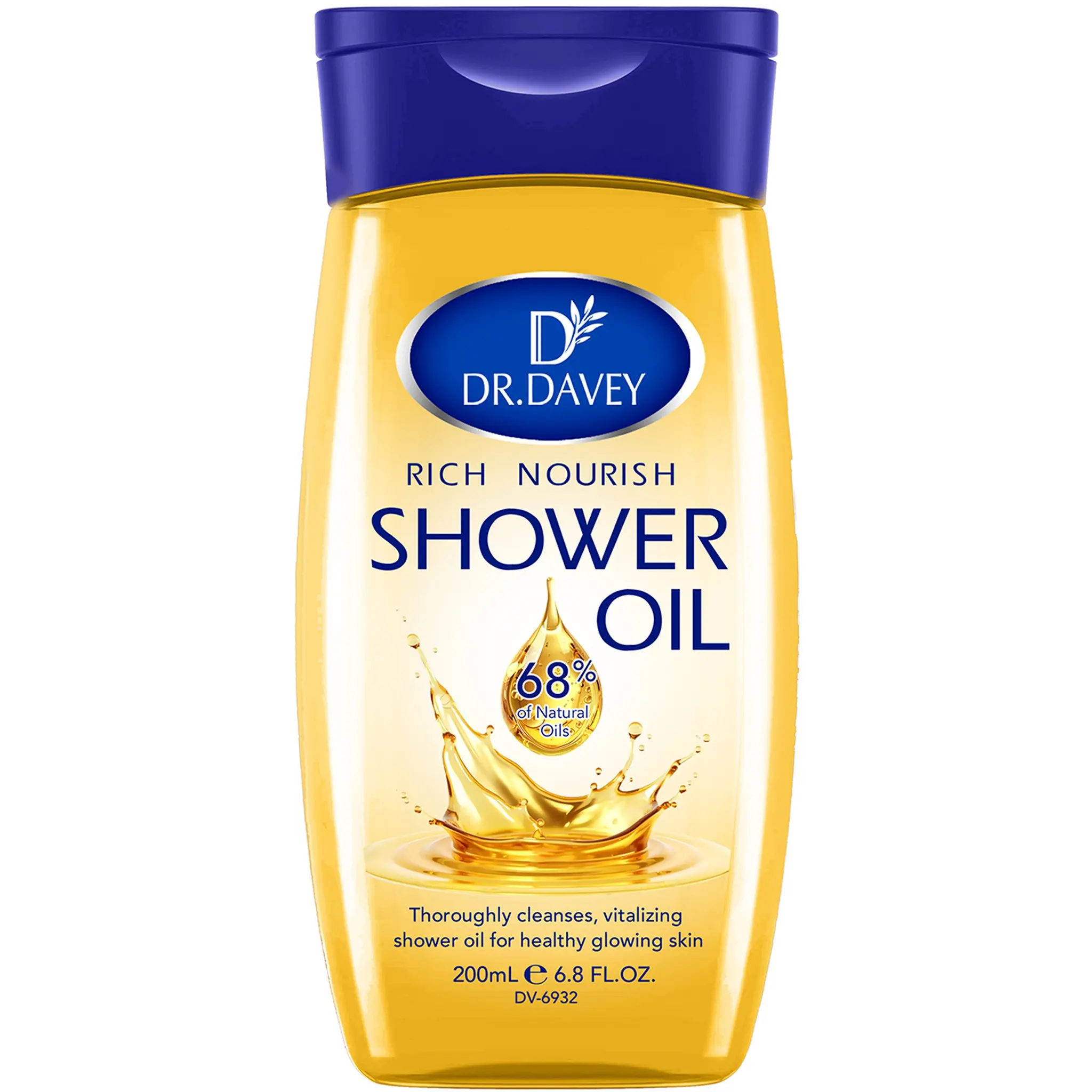 Dr.davey 200ML Rich Nourishing Shower Oil, Moisturizing and Hydrating Body Care for Men & Women, Suitable for All Seasons, Travel-Friendly, Moisture, Shower Products