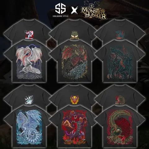 [Soulsborne Style Collection] Vintage Edition Monster Hunter Wilds 2.0 Unisex Comfort Colors T-shirt, Action RPG Gaming Apparel, Game Shirt, Video Game Clothes, Boy Merch, Gift For Him, Gift For Her, Cotton Crewneck Top Clothes Streetwear