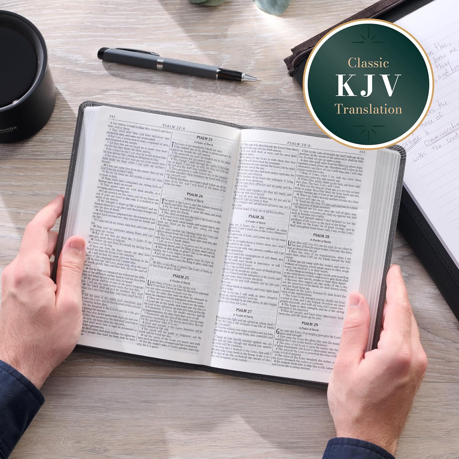 KJV Holy Bible, Gift Edition for Boys King James Version, Faux Leather Flexible Cover, Charcoal Gray Lion Emblem (KJV Gift Editions)