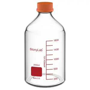 Media Storage Bottle, 250-2000ml, Borosilicate 3.3 Glass, Autoclavable