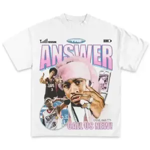 Allen Iverson Icy Exclusive Graphic Washed Cotton Tee Youth Adult Boys Girls Womens Lightweight Short Sleeve Crewneck Casual Sports Streetwear T Shirt Ideal Fan Gift For Basketball Lovers