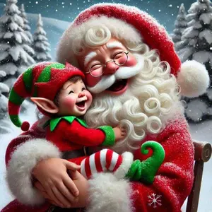 1pcs 5D DIY diamond painting kit, 5D diamond art set, DIY decorations, Santa Claus, elf, snow scene. Diamond painting kit full round drill DIY, mosaic, diamond art, DIY art home decor, suitable for Halloween and Christmas.