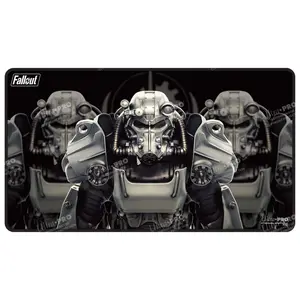 Fallout - Brotherhood of Steel Black Stitched Edge Playmat for Tabletop Gaming Fallout - Brotherhood of Steel Black Stitched Edge Playmat for Tabletop Gaming