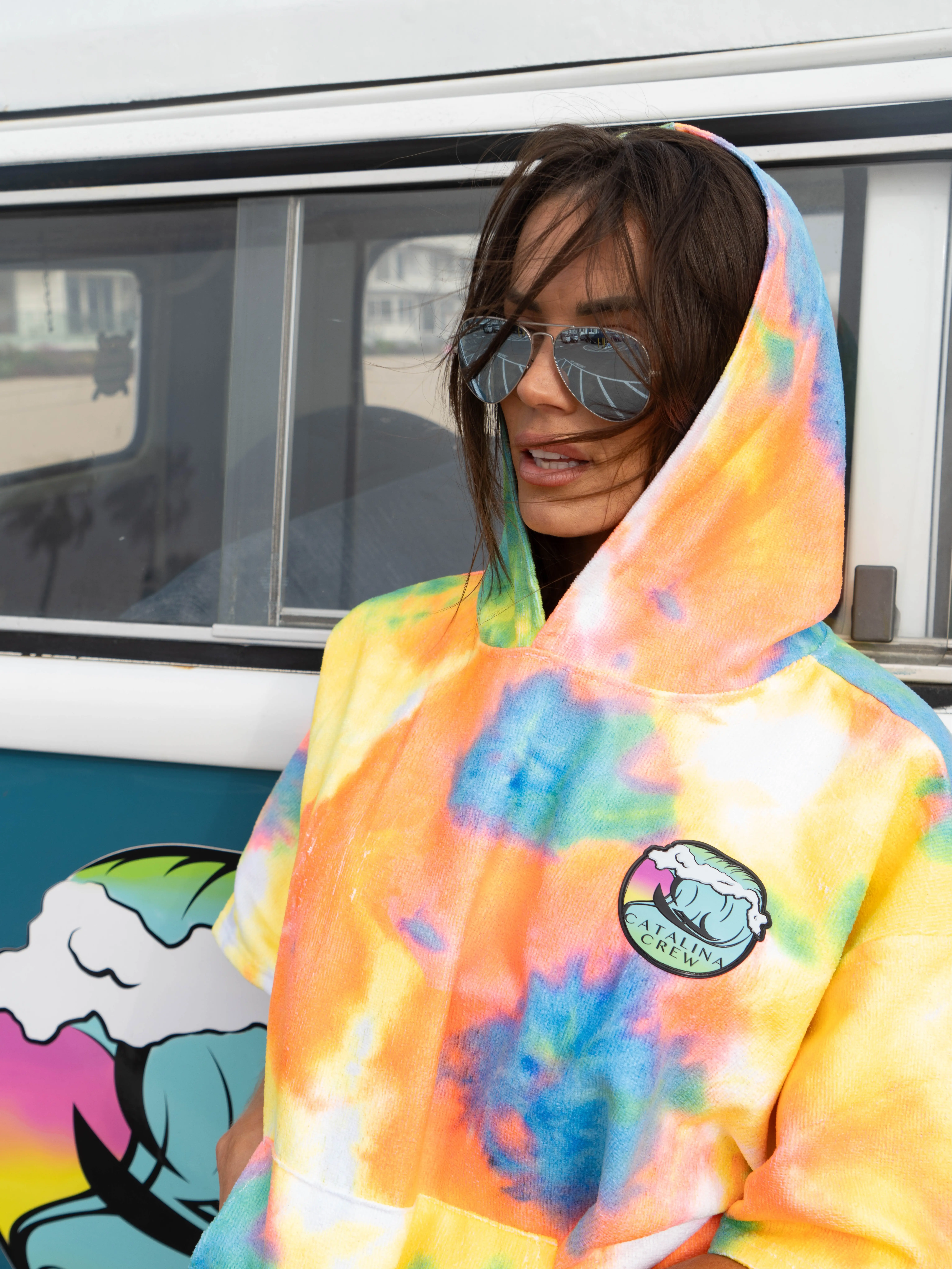 Catalina Crew Multi-Colored Surf Poncho