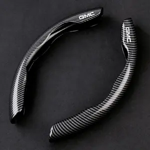 Carbon Fiber Car Steering Wheel Cover, Non-Slip Grip Protector Sleeves, Compatible with Gmc Savana, Yukon, Envoy, Hummer, Acadia, Car Accessories