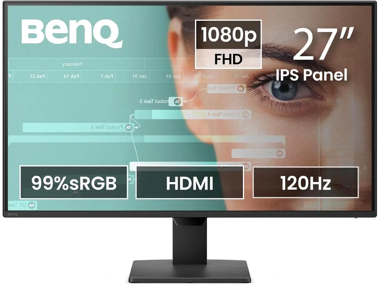 BenQ 27" 120Hz IPS Monitor 1 ms (MPRT) 99% sRGB Flat Panel GW2790P