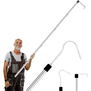 Cargo Grabber - 34-70 Inch Sturdy Pickup  Bed Cargo Retrieval Pole, with 2 Replacement Hooks | Essential Bed Buddy  Cargo Retriever for Easy Pickup