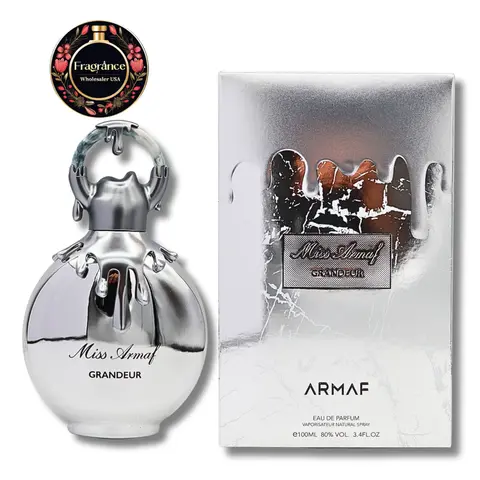 Armaf Miss Grandeur Eau de Parfum (EDP) Spray for Women, 3.4 fl oz Alcohol-Base Women Perfumes with Citrus Floral, Floral Woody Notes, Amber Musk Finish, Patchouli Depth & Powdery Sweet Aura, Long-Lasting Signature Scent for Adults, Scent Layering