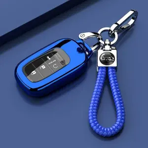 car supplies for HONDA Car Key Case for 11th Gen Civic/ Accord/ CR-V/ HR-V/ UR-V/ Type S - Durable TPU Protective Cover with Scratch-Resistant Design, Fashionable Minimalist Style, Universal Fit for Men & Women, 2025 Model Interior Compatib