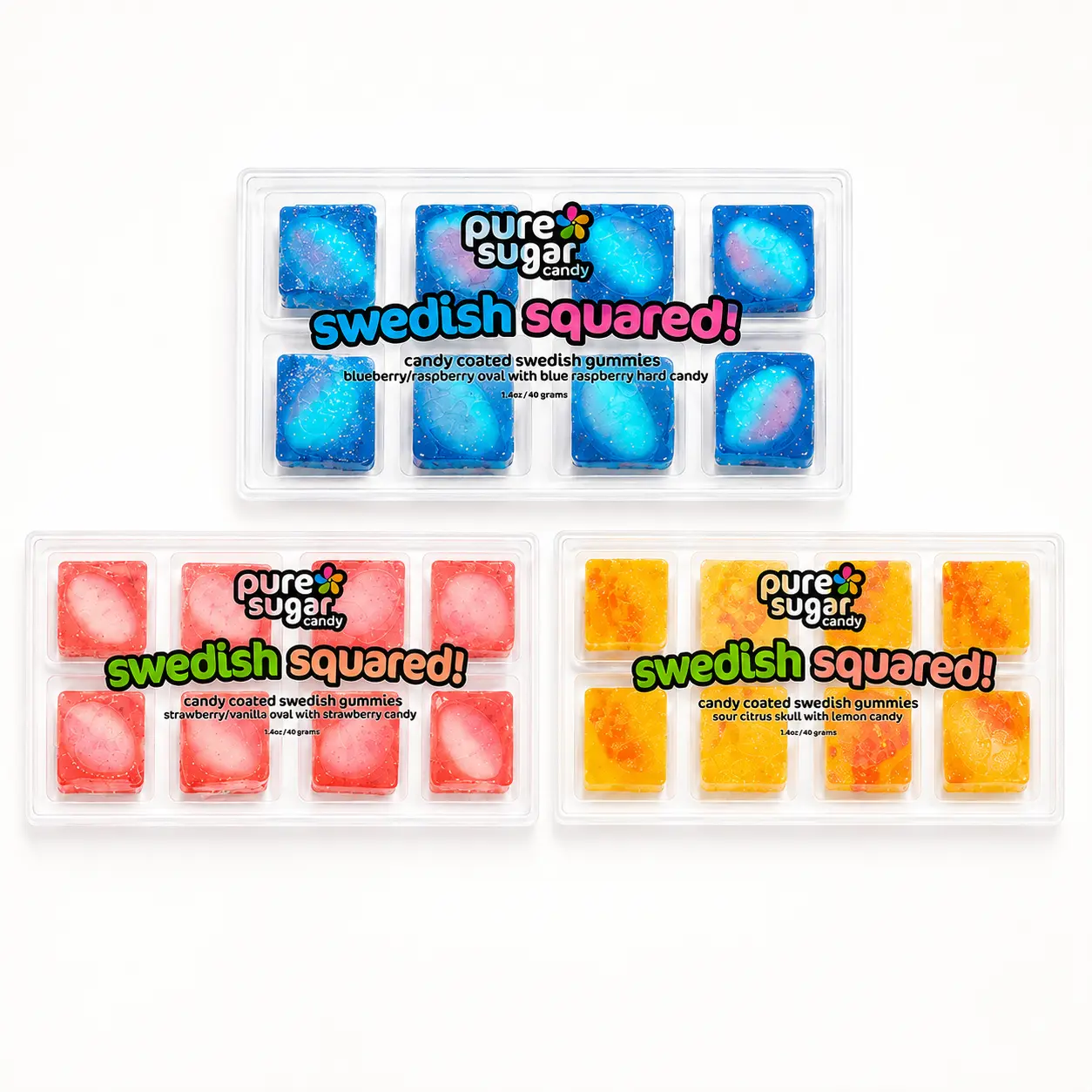 Swedish Squared 3 Pack - Hard Candy X Gummy