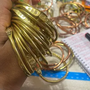 Gorgeous  Goddess Gloss Flat head Brass fashion Bracelet