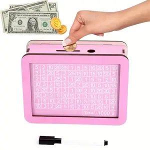 A wooden piggy bank with a digital counter is an ideal gift for adults. The goal is to store up to $10000 worth of coins in the piggy bank. A high-quality Wooden savings box, a wooden piggy bank, is an ideal gift for friends