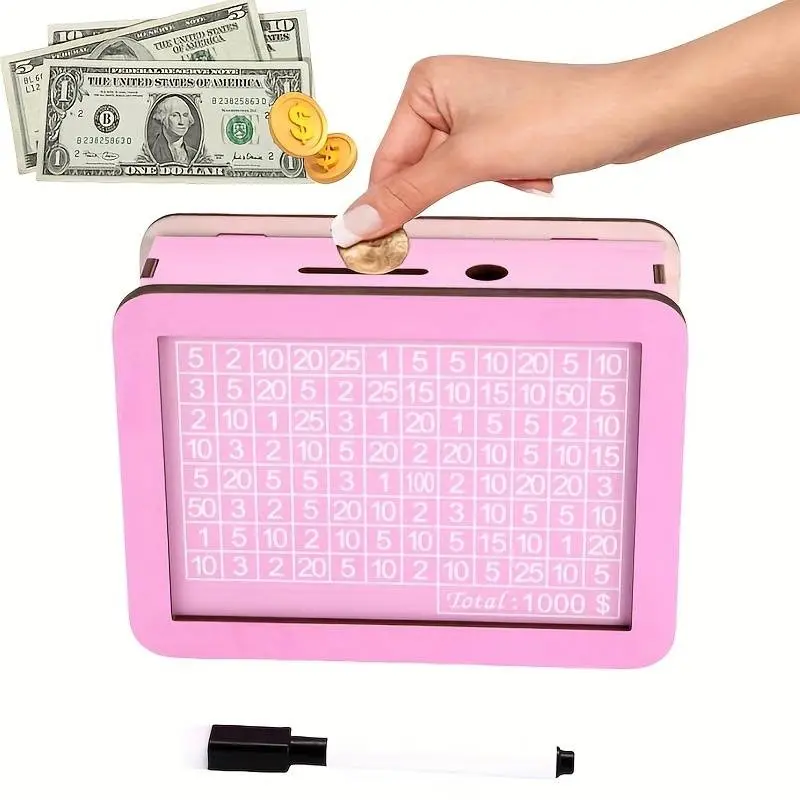 A wooden piggy bank with a digital counter is an ideal gift for adults. The goal is to store up to $10000 worth of coins in the piggy bank. A high-quality Wooden money savings box, a wooden piggy bank, is an ideal gift for friends