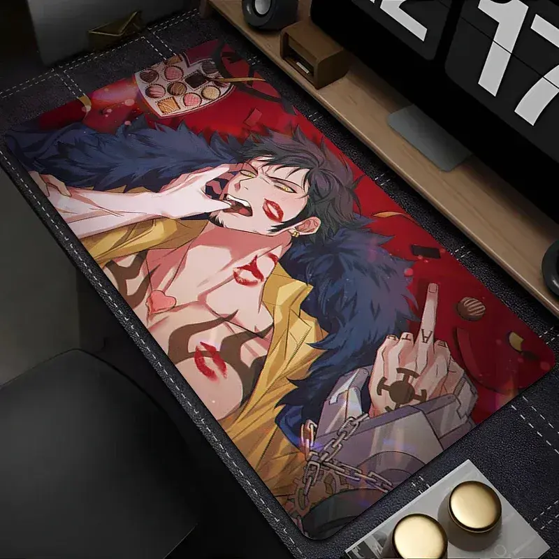 [Sale off up to 65%][Free Ship] Mouse Pad Cartoon Anime Large Mousepad Keyboard Rug Trafalgars Law Office Large Mouse Pad O-Ones P-Pieces Laptop Gaming Desk Mat