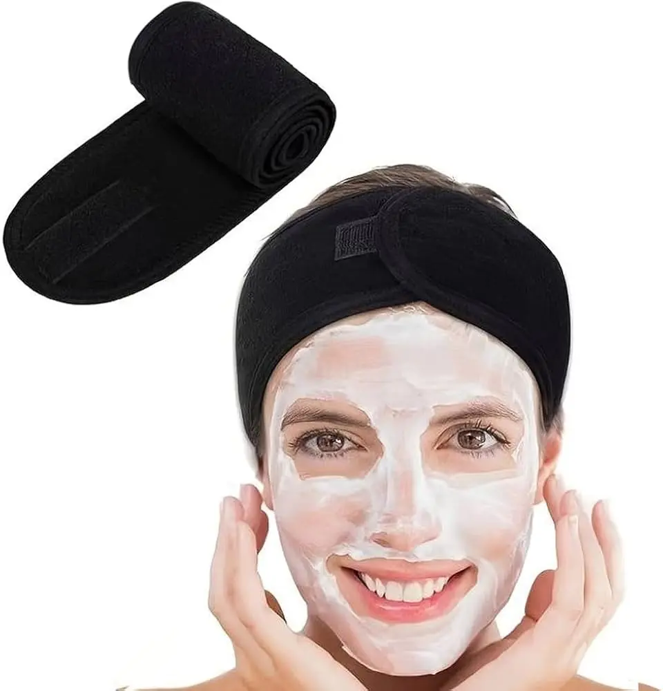 Skincare Towel Headband - No-Slip, Comfortable Hair Band for Face Washing & Beauty Treatments
