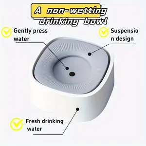 1pc Petlibro Floating Water Bowl for Dogs and Cats, Resin Material, Uncharged, No Battery Required, Moisture-Proof, Dust-Proof, Anti-Splash, Large Capacity, Ideal for Home and Travel Use