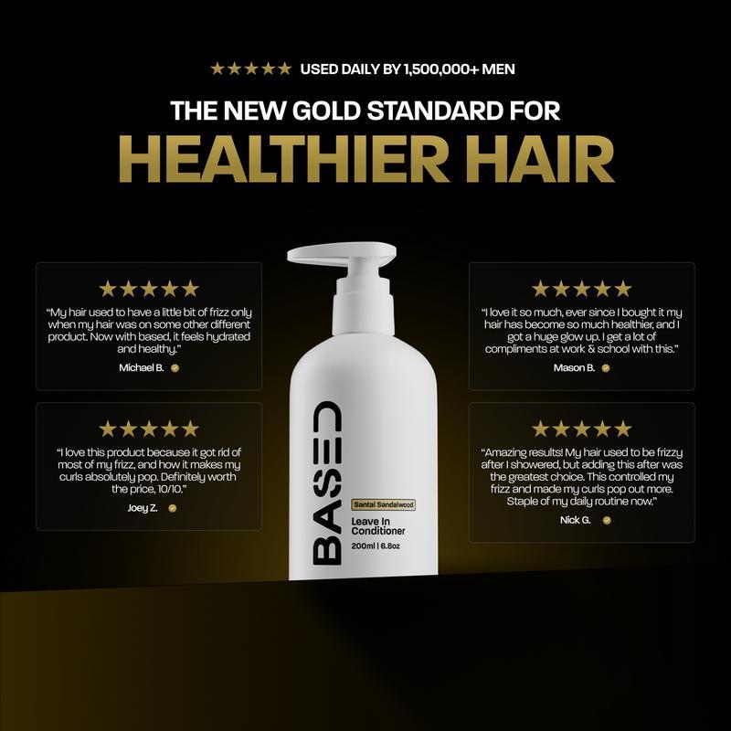 BASED Leave-in Conditioner Sanal Sandalwood 200ml Instant Hydration Anti-Frizz Simple Effective Best Seller for Hair Care