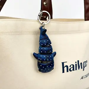 Holday Haul 3D Printed Starry Sky SharkKeychain Realistic Ombre Shark Keyring-Flexible Joints Whale SharkPendant,Gradient Oceanic Animal WhaleShark Charm with Keyring Matte Blue PurpleWhale Ornaments Women Men Bag HangingDecoration Backpack Accessories Gi