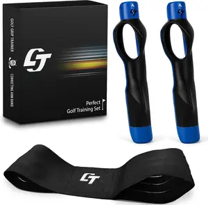 Golf Grip Trainer 2 Pack with Swing Correcting Arm Band, Golf  Aid, Golf Grip Kit,Grip Trainer Golf Club to Help  Correct Hand Position